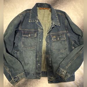 (B5) Vintage 2005 Timberland Denim Trucker Jacket | Y2K Authentic Streetwear XL